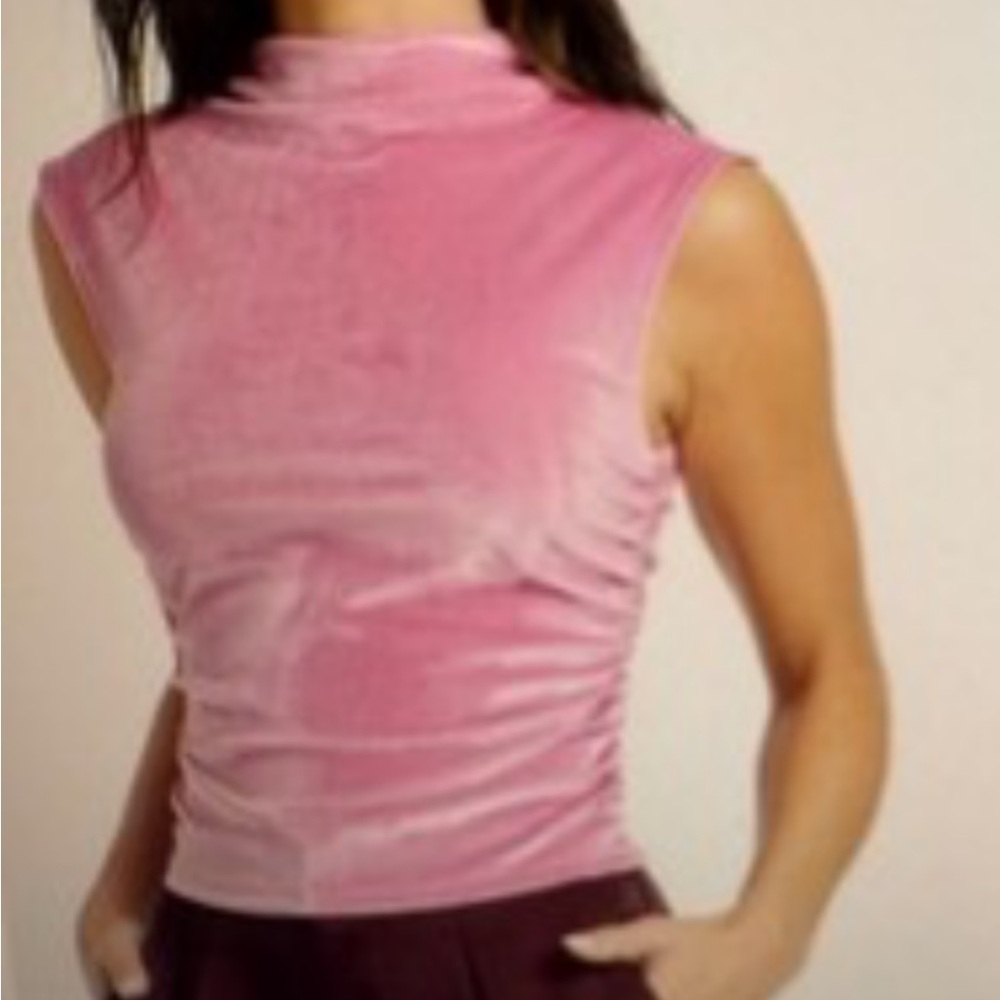 A NEW DAY ~ Womens Ruched Tank Top - Mauve ~ all sizes Mock turtleneck